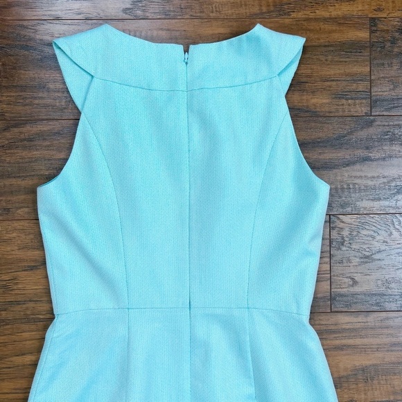 Shoshanna • Jewel Neck Sheath Dress mini cocktail aqua turquoise embellished - Picture 10 of 10